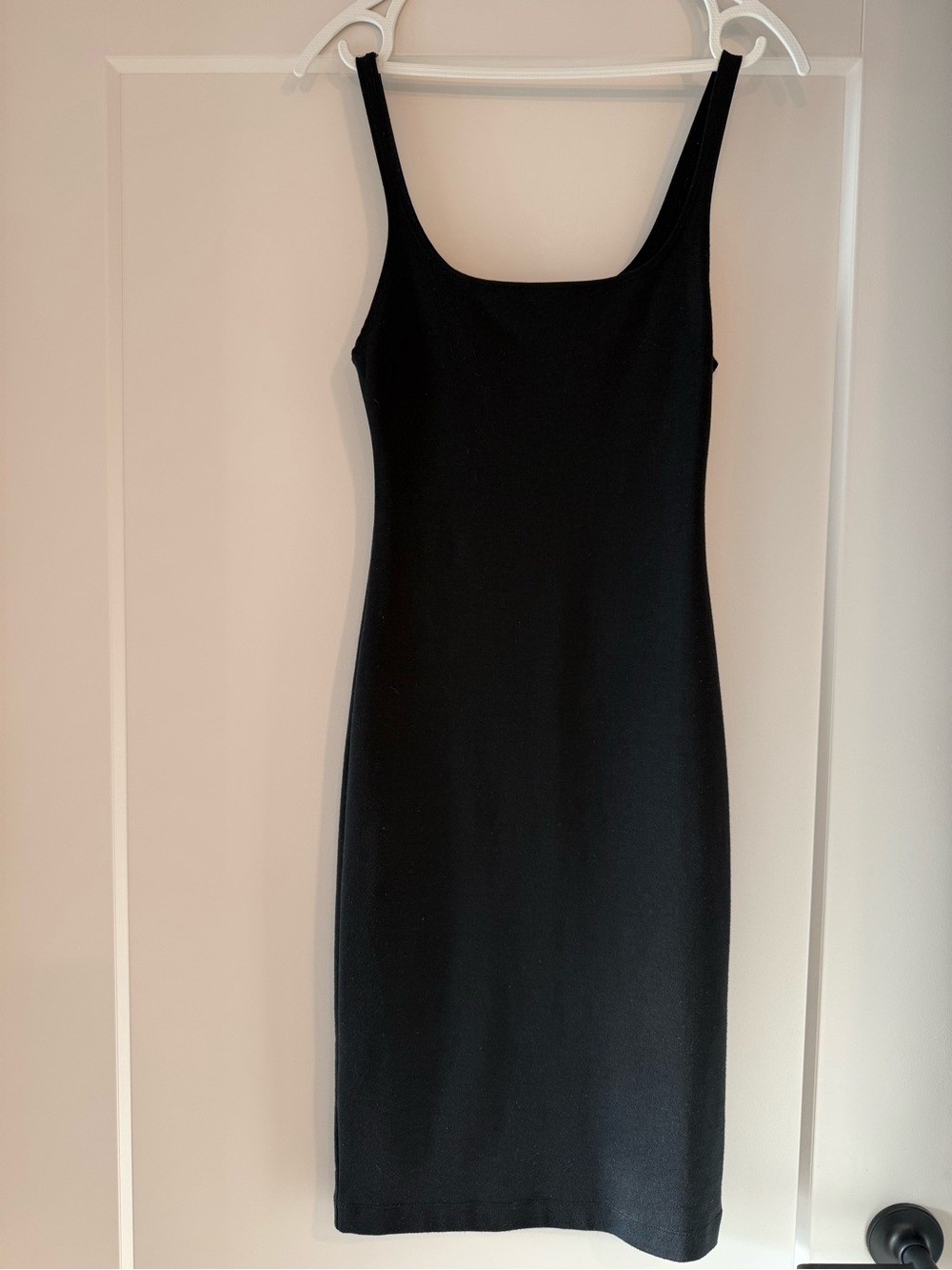 Classic Black Slim Slip Dress - Women's